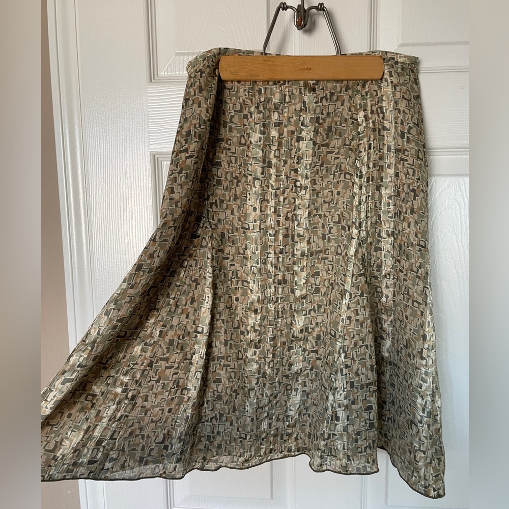 NWT 100% silk Talbots VTG skirt